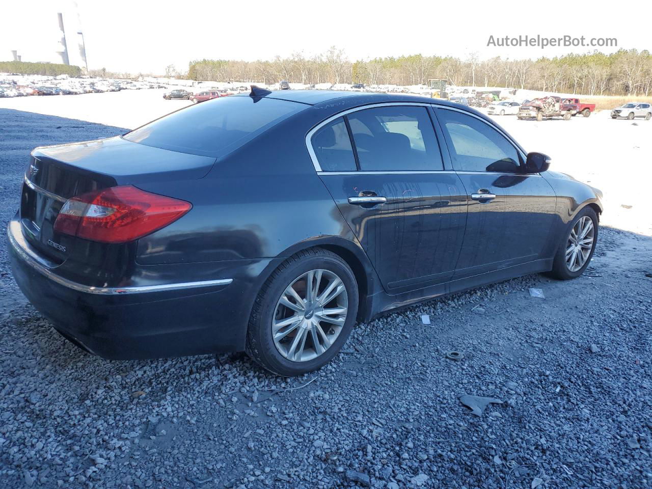 2013 Hyundai Genesis 3.8l Black vin: KMHGC4DD2DU251557