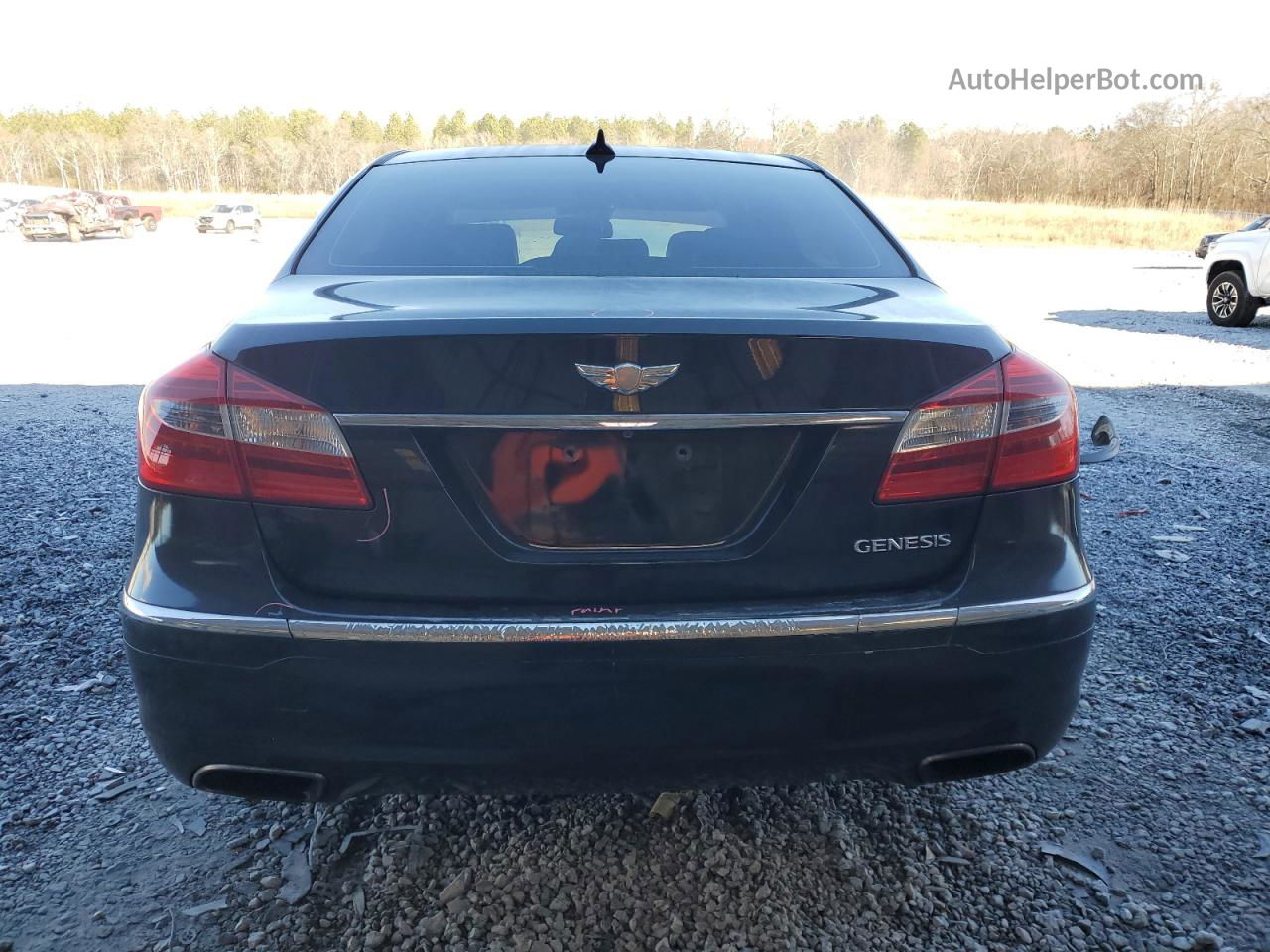 2013 Hyundai Genesis 3.8l Black vin: KMHGC4DD2DU251557