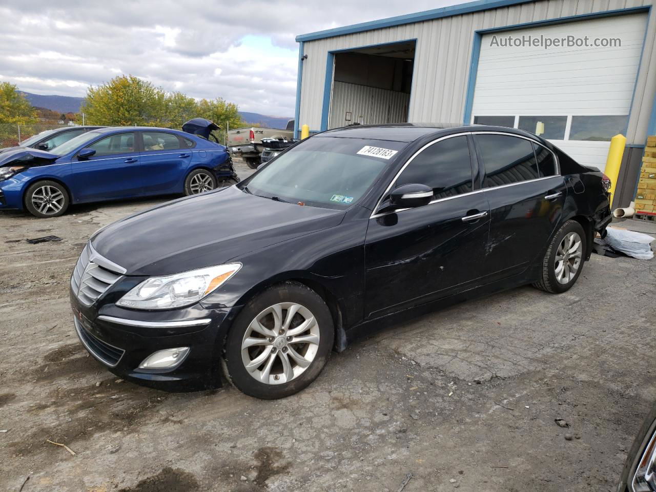 2013 Hyundai Genesis 3.8l Black vin: KMHGC4DD2DU255088