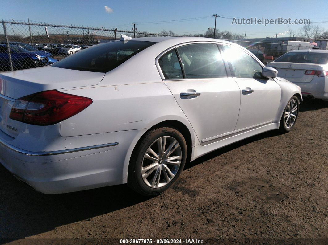 2013 Hyundai Genesis 3.8 Белый vin: KMHGC4DD2DU258251