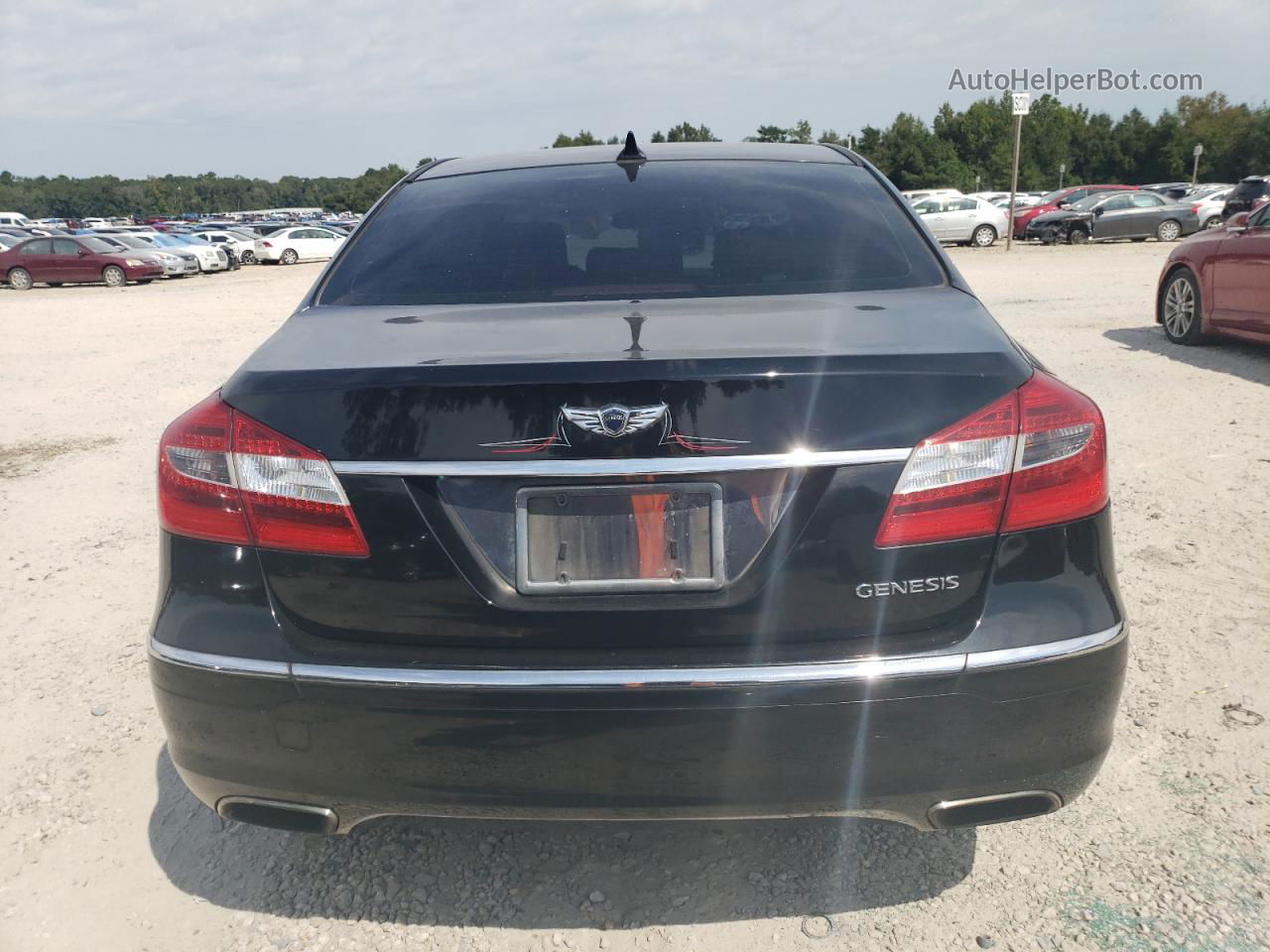 2013 Hyundai Genesis 3.8l Black vin: KMHGC4DD3DU222519