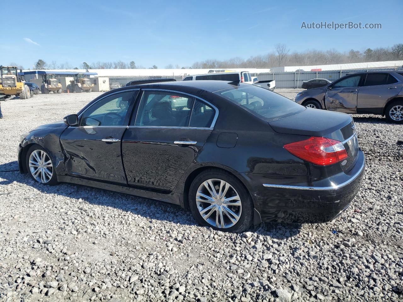 2013 Hyundai Genesis 3.8l Черный vin: KMHGC4DD3DU224920