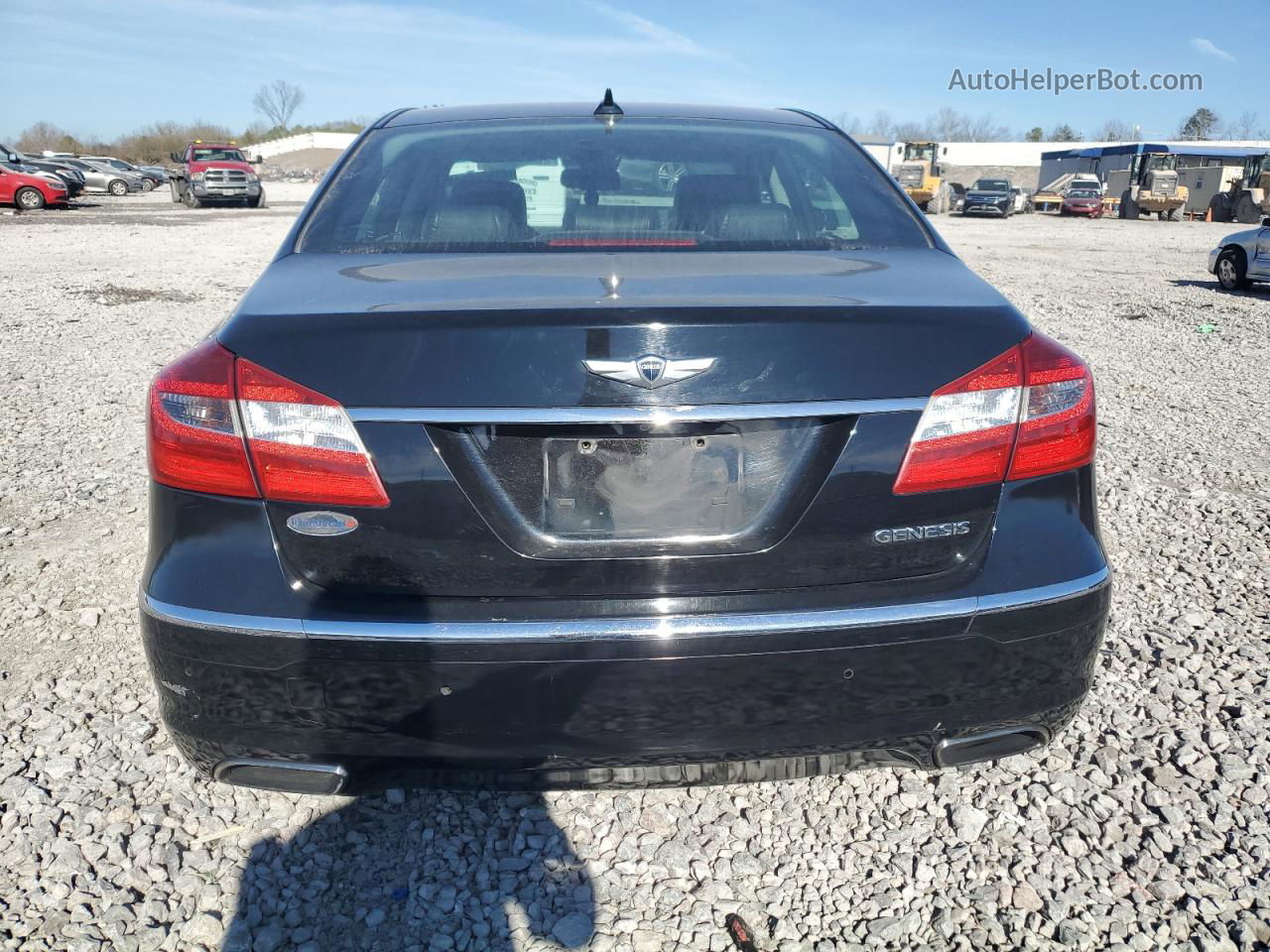 2013 Hyundai Genesis 3.8l Black vin: KMHGC4DD3DU224920