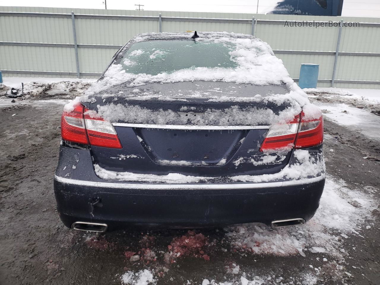 2013 Hyundai Genesis 3.8l Синий vin: KMHGC4DD3DU230507