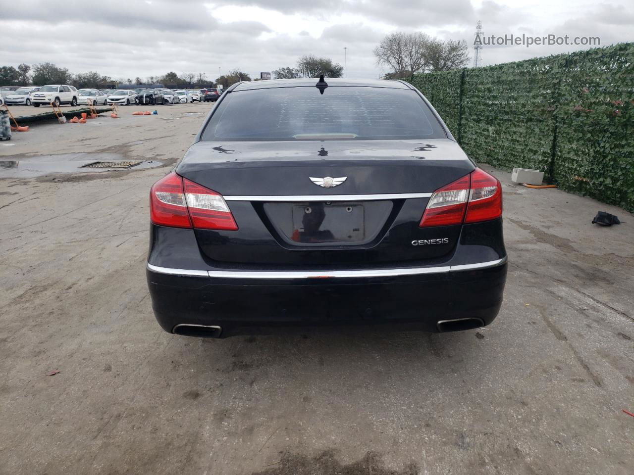 2013 Hyundai Genesis 3.8l Black vin: KMHGC4DD3DU233018