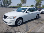 2013 Hyundai Genesis 3.8 White vin: KMHGC4DD3DU245752