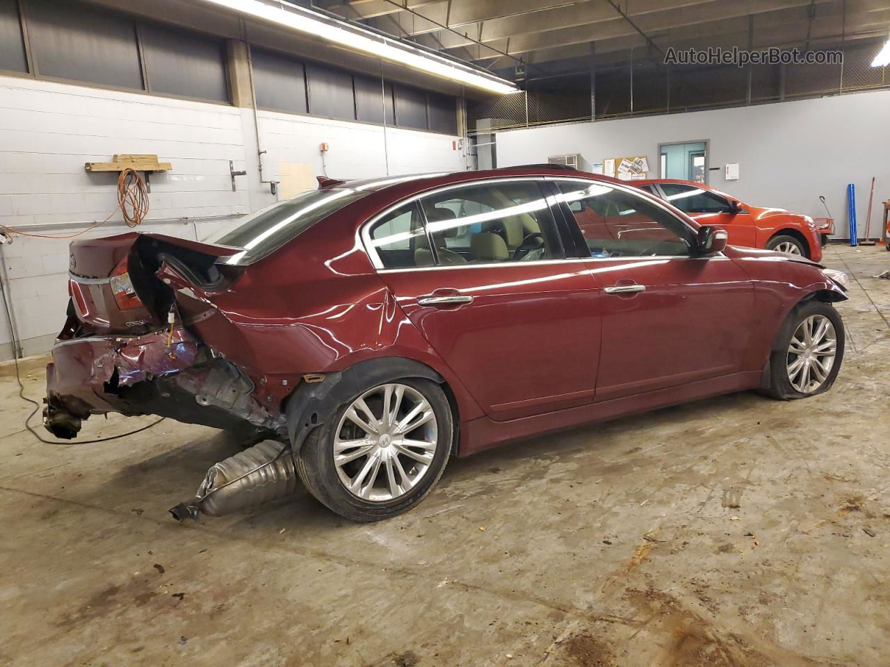 2013 Hyundai Genesis 3.8l Burgundy vin: KMHGC4DD4DU233643