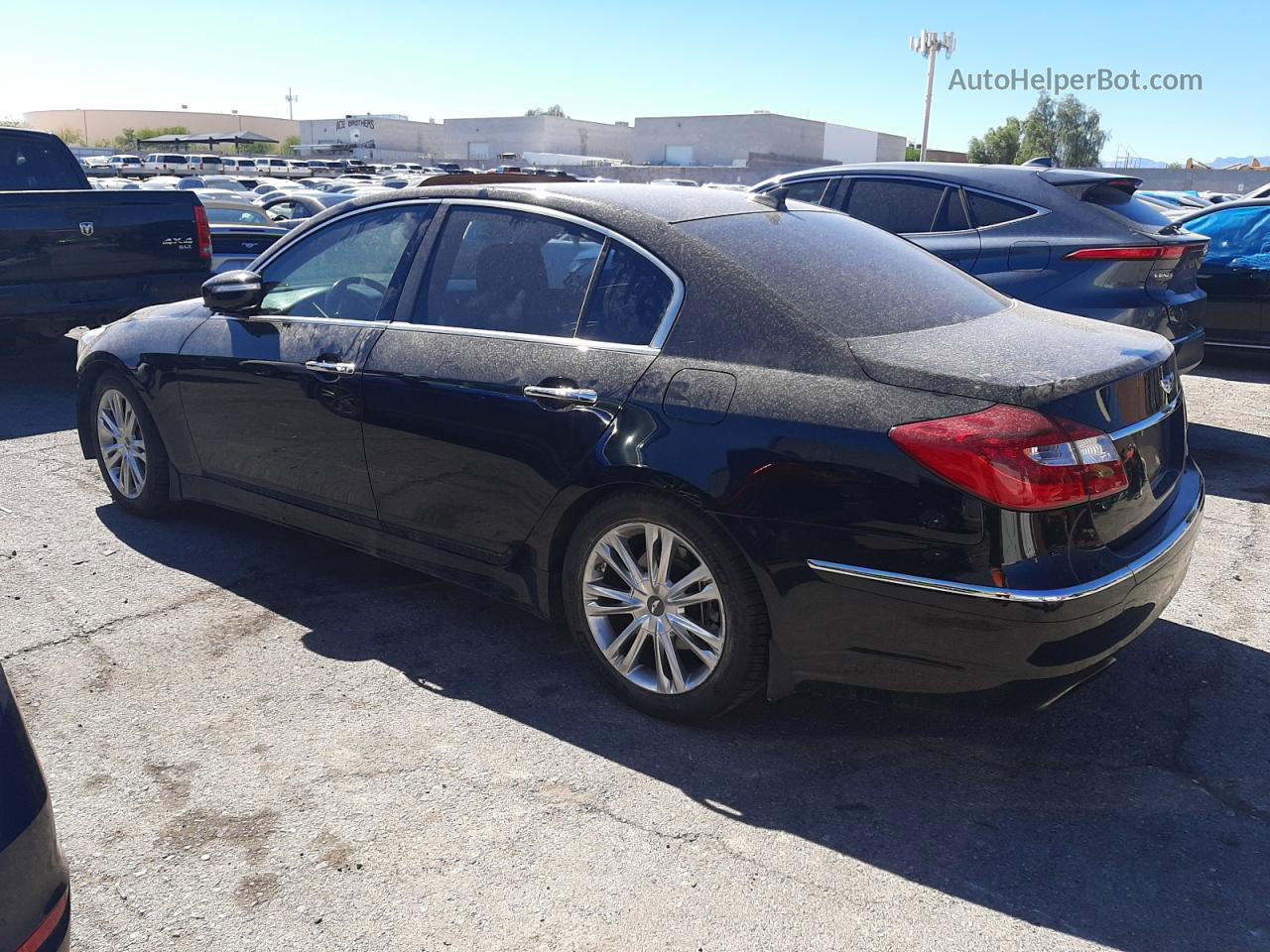 2013 Hyundai Genesis 3.8l Черный vin: KMHGC4DD4DU237272