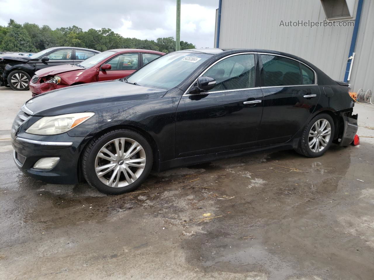 2013 Hyundai Genesis 3.8l Black vin: KMHGC4DD4DU238003