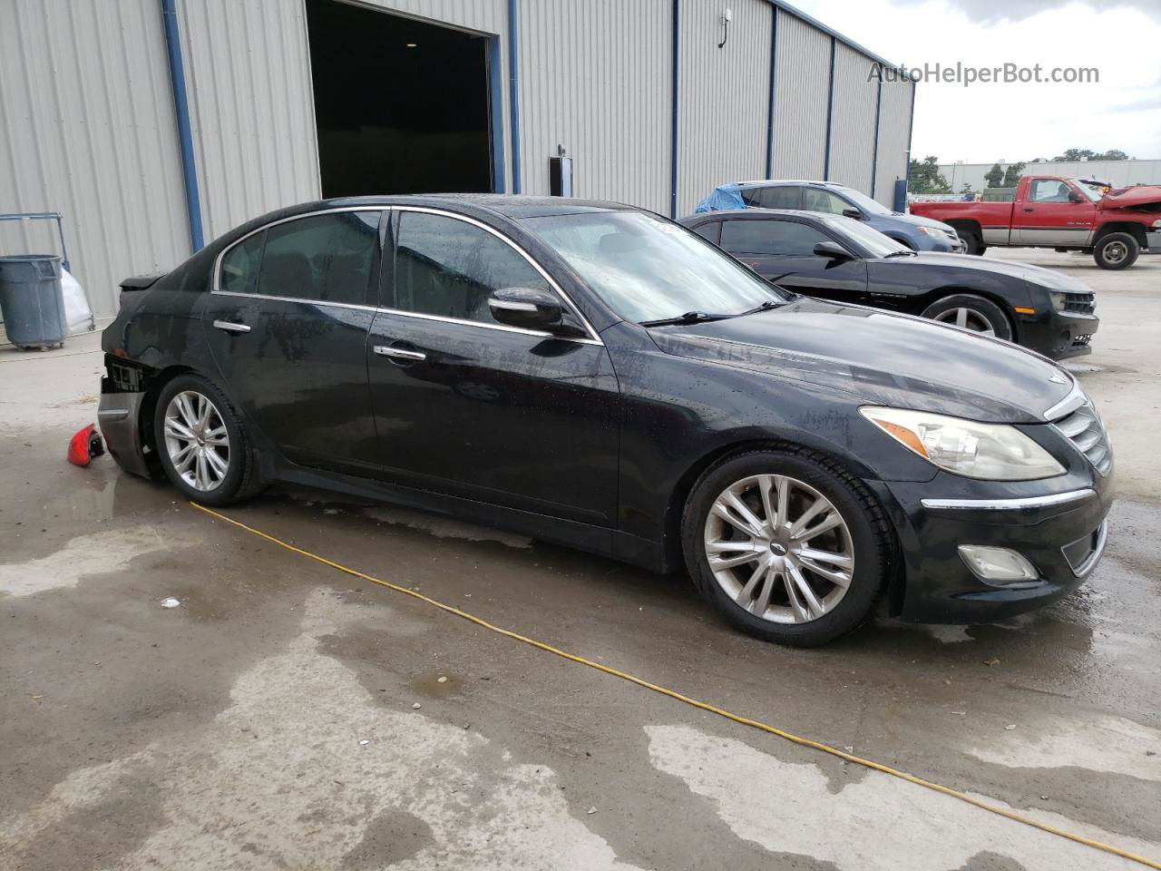 2013 Hyundai Genesis 3.8l Black vin: KMHGC4DD4DU238003