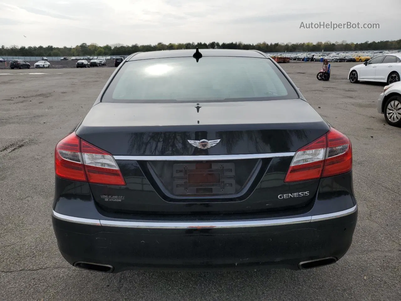 2013 Hyundai Genesis 3.8l Черный vin: KMHGC4DD4DU257005