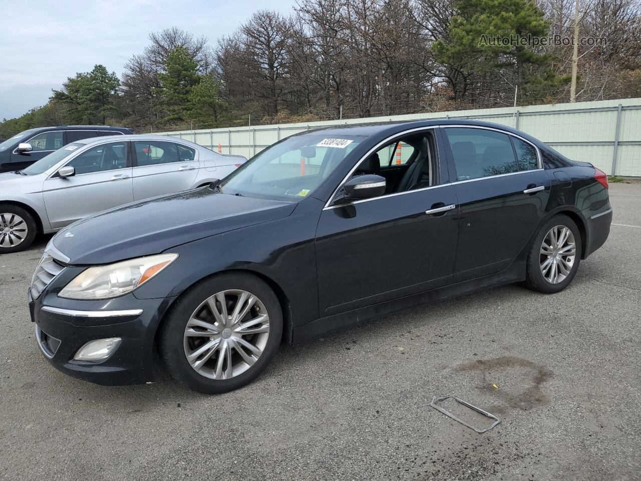 2013 Hyundai Genesis 3.8l Black vin: KMHGC4DD4DU257005