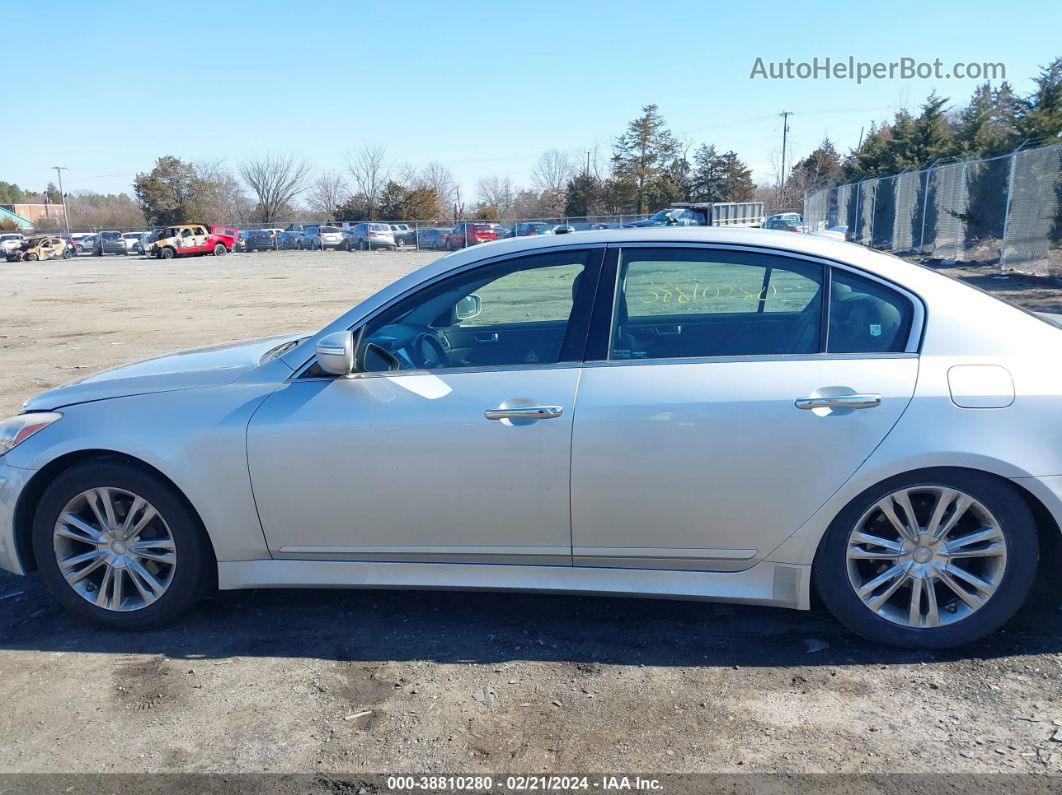 2013 Hyundai Genesis 3.8 Silver vin: KMHGC4DD5DU248524