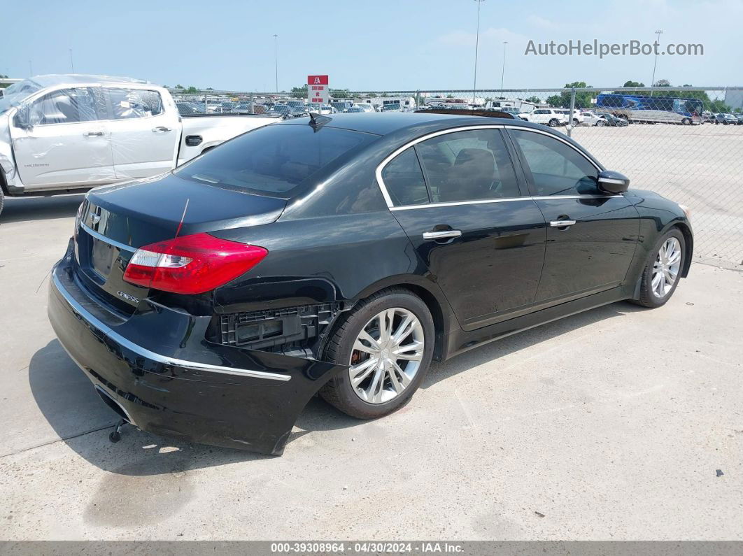 2013 Hyundai Genesis 3.8 Black vin: KMHGC4DD6DU242764