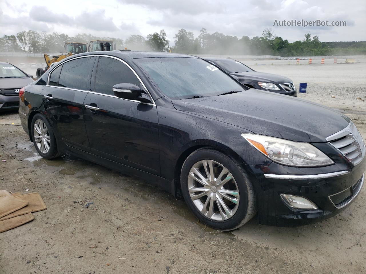 2013 Hyundai Genesis 3.8l Black vin: KMHGC4DD6DU246328