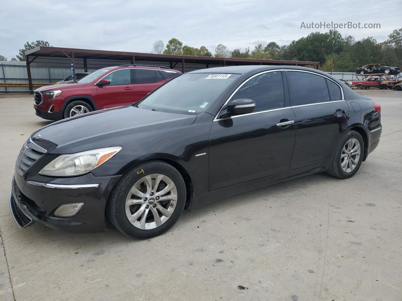 2013 Hyundai Genesis 3.8l Black vin: KMHGC4DD6DU254767