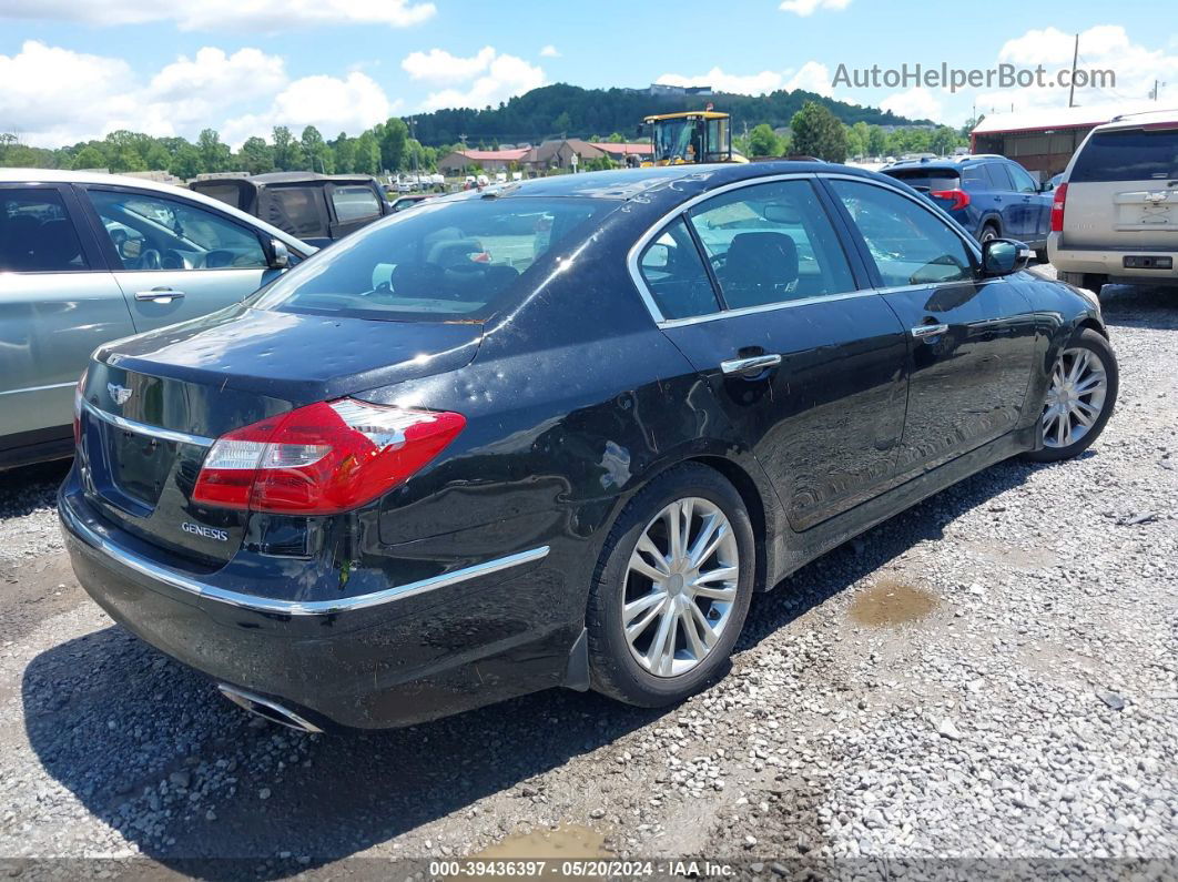 2013 Hyundai Genesis 3.8 Black vin: KMHGC4DD7DU227349