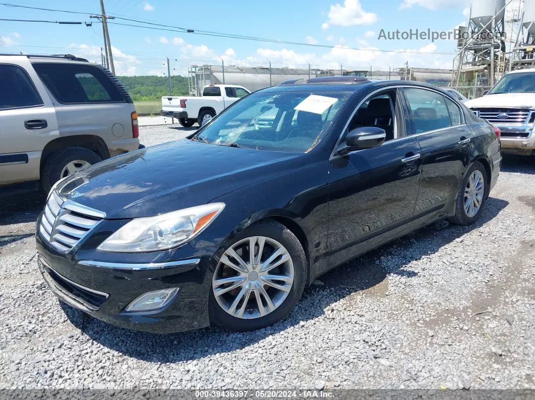 2013 Hyundai Genesis 3.8 Black vin: KMHGC4DD7DU227349