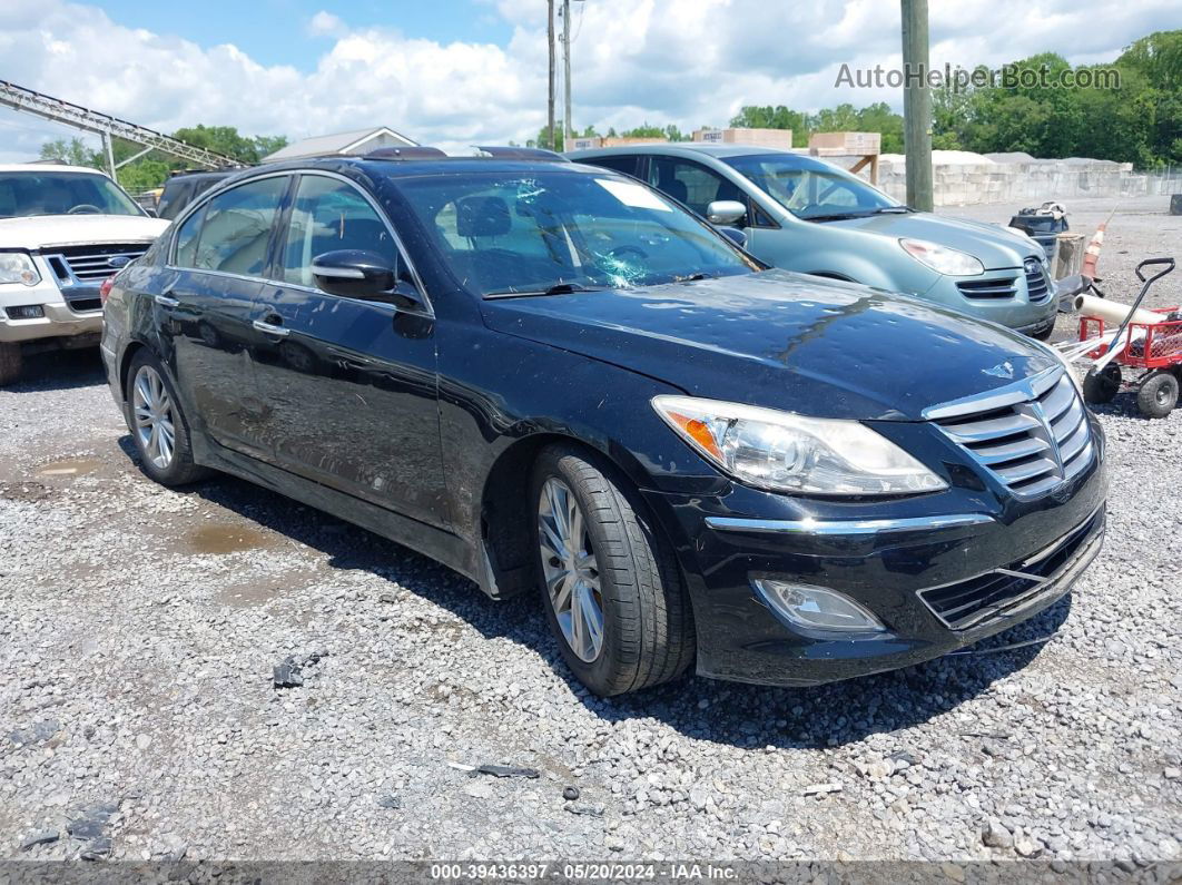 2013 Hyundai Genesis 3.8 Black vin: KMHGC4DD7DU227349