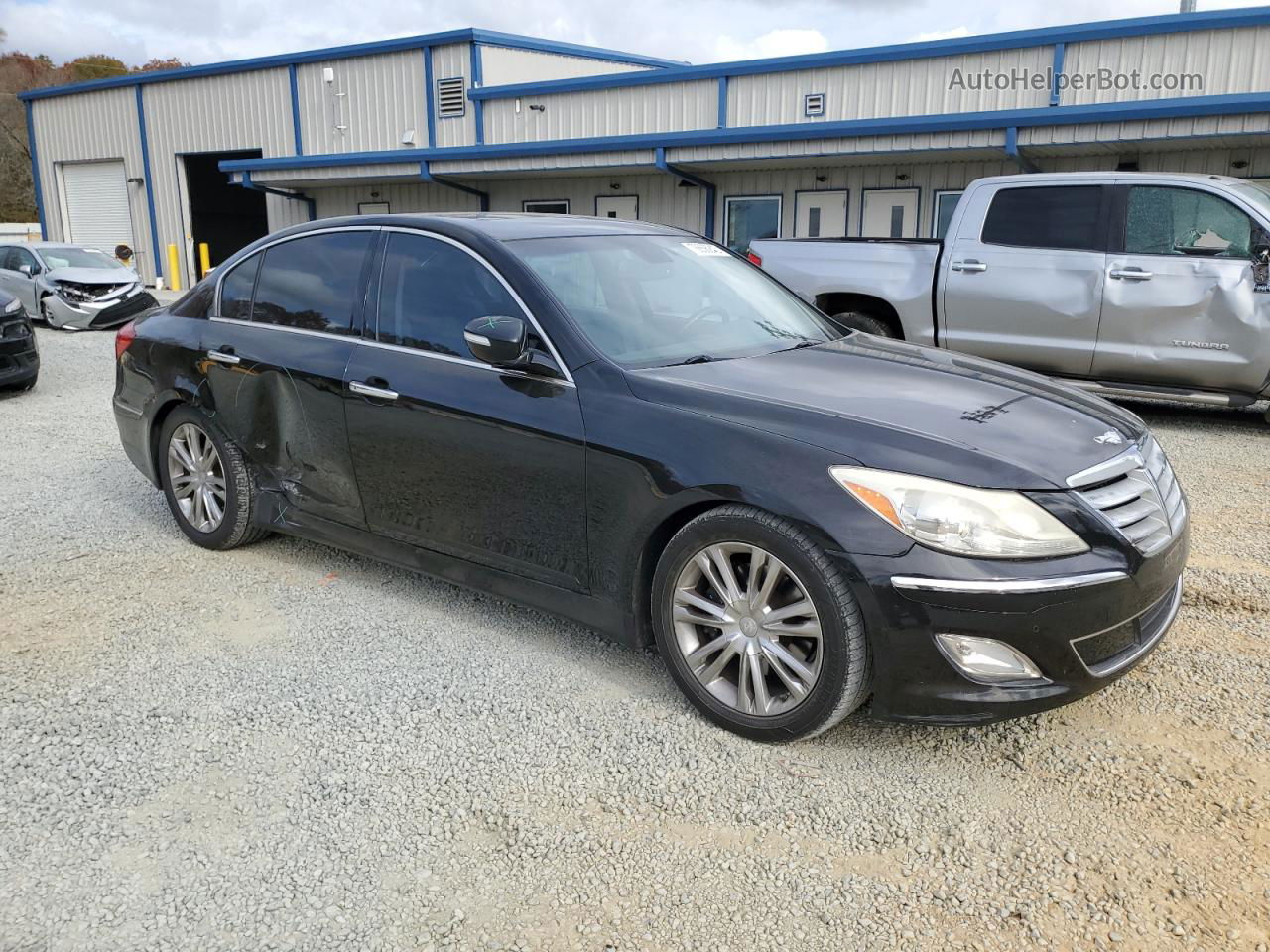 2013 Hyundai Genesis 3.8l Black vin: KMHGC4DD7DU236455