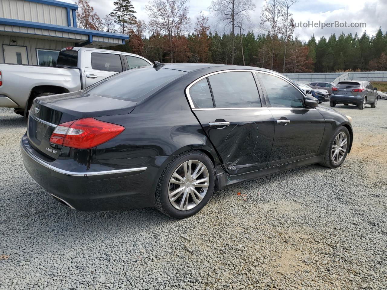 2013 Hyundai Genesis 3.8l Black vin: KMHGC4DD7DU236455