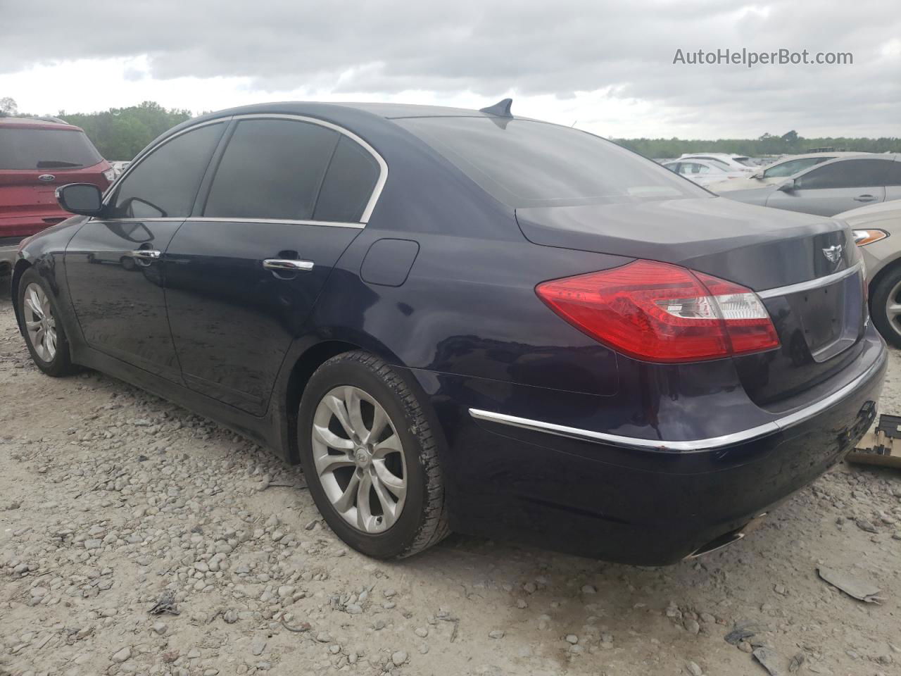 2013 Hyundai Genesis 3.8l Синий vin: KMHGC4DD8DU226744