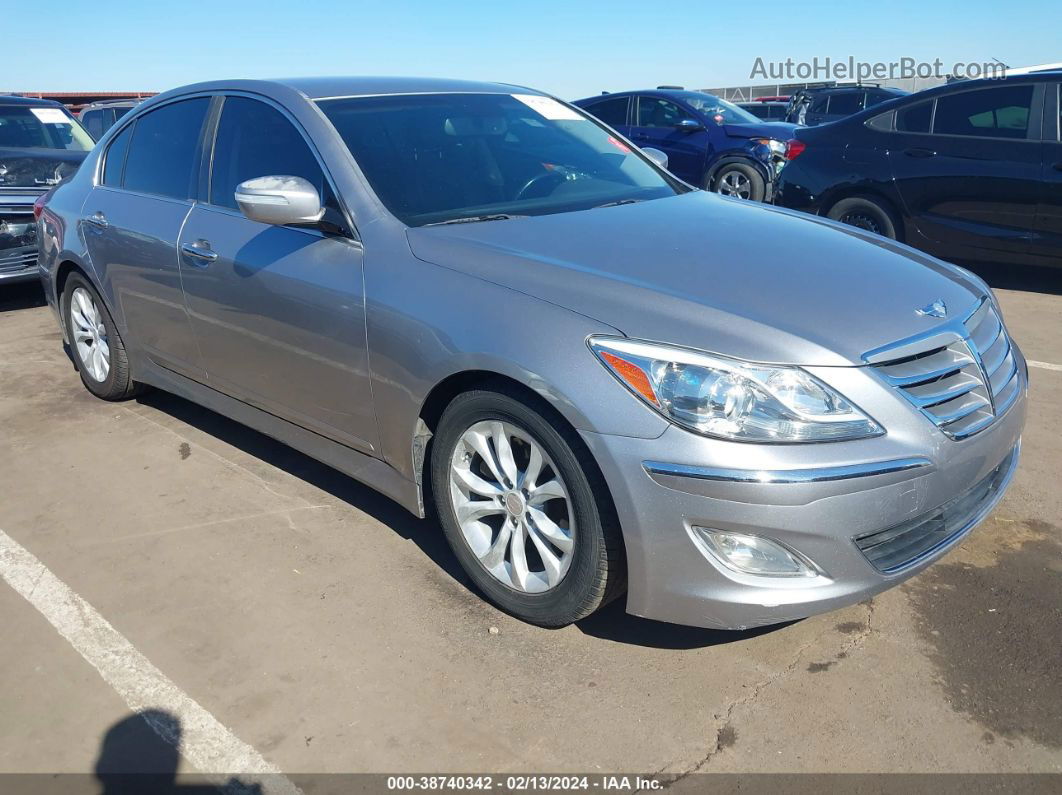 2013 Hyundai Genesis 3.8 Silver vin: KMHGC4DD8DU247495