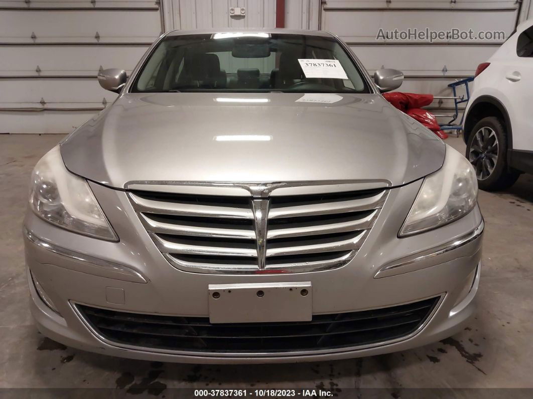 2013 Hyundai Genesis 3.8 Silver vin: KMHGC4DD9DU213002