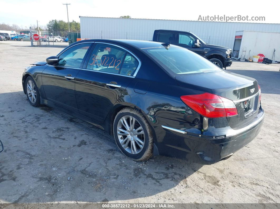 2013 Hyundai Genesis 3.8 Черный vin: KMHGC4DD9DU221665