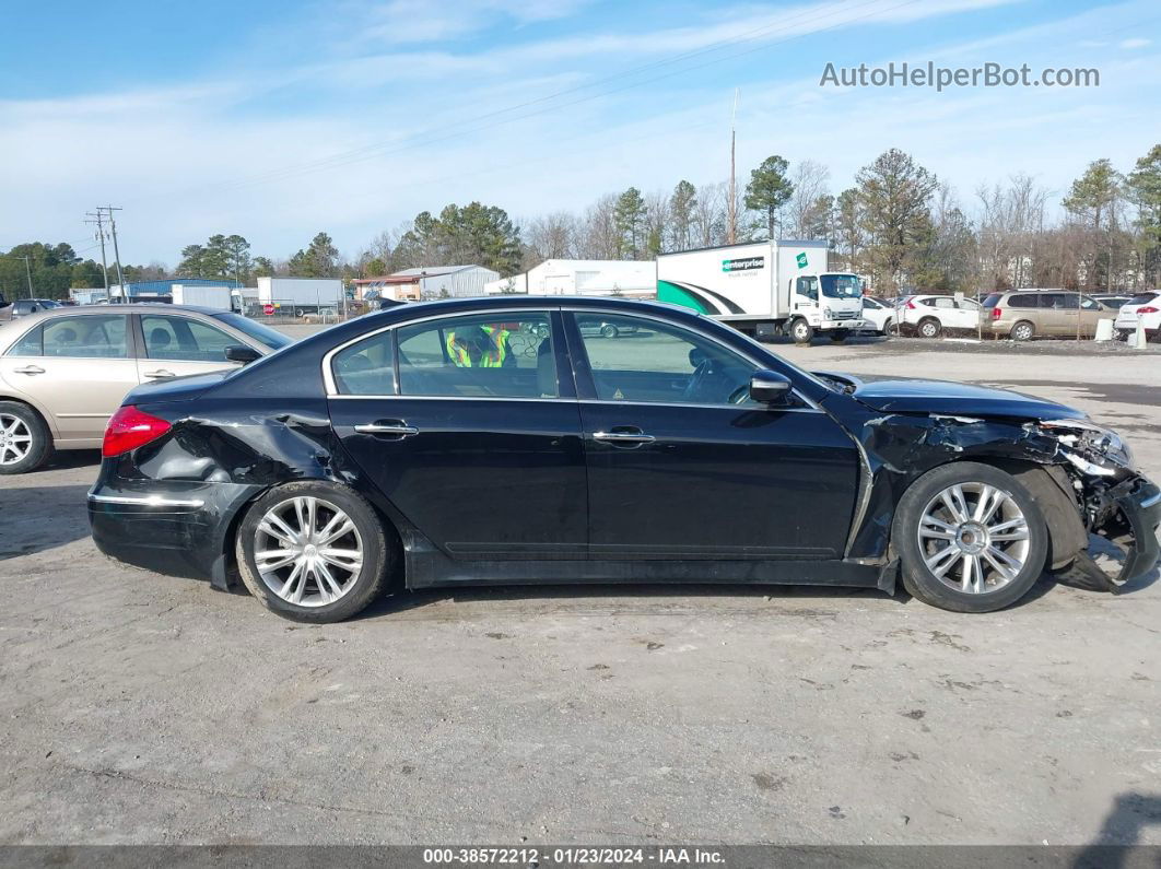 2013 Hyundai Genesis 3.8 Черный vin: KMHGC4DD9DU221665