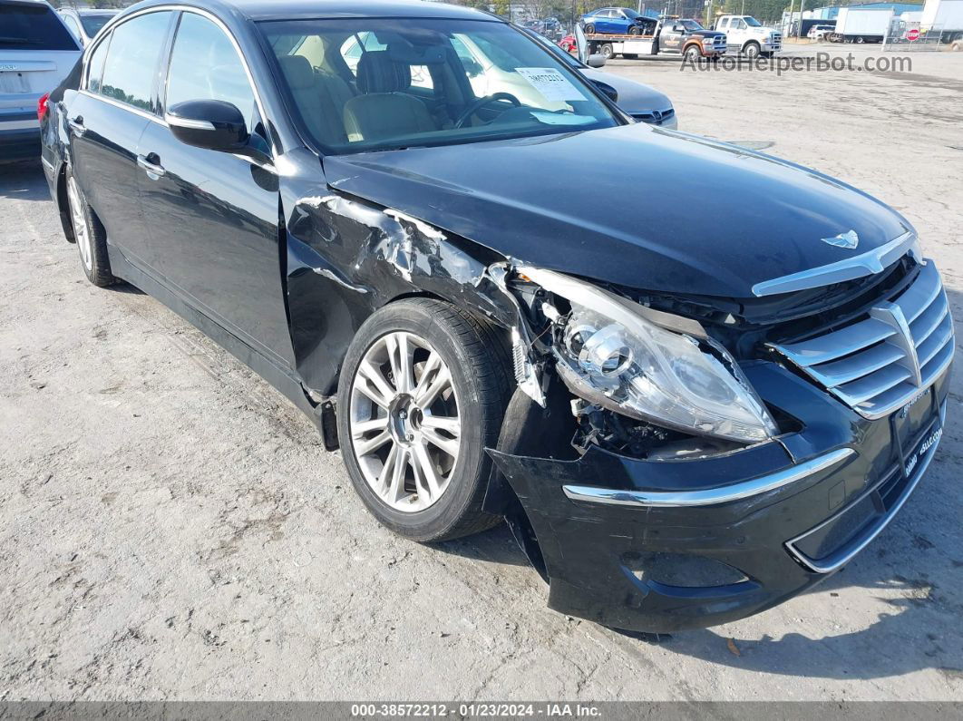 2013 Hyundai Genesis 3.8 Черный vin: KMHGC4DD9DU221665