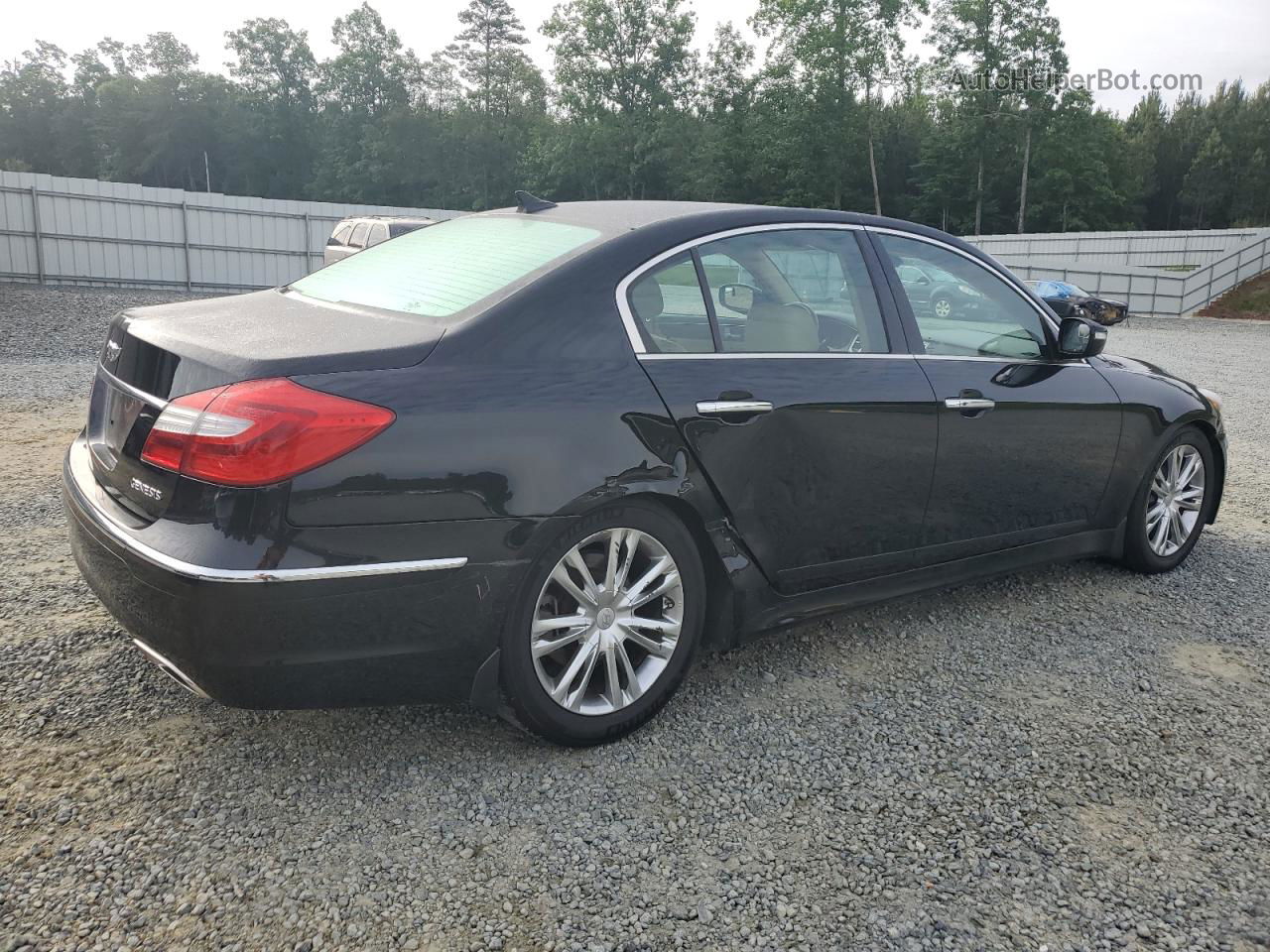 2013 Hyundai Genesis 3.8l Черный vin: KMHGC4DD9DU248039