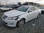 2013 Hyundai Genesis 3.8l White vin: KMHGC4DD9DU248445