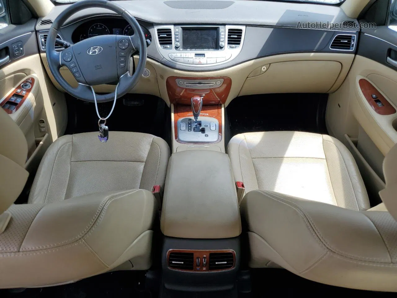 2013 Hyundai Genesis 3.8l Черный vin: KMHGC4DDXDU234022