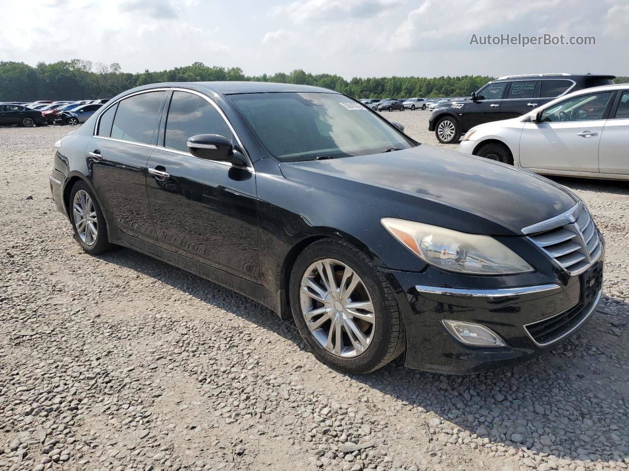 2013 Hyundai Genesis 3.8l Black vin: KMHGC4DDXDU236126