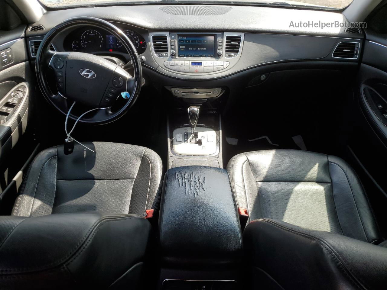 2013 Hyundai Genesis 3.8l Черный vin: KMHGC4DDXDU238264