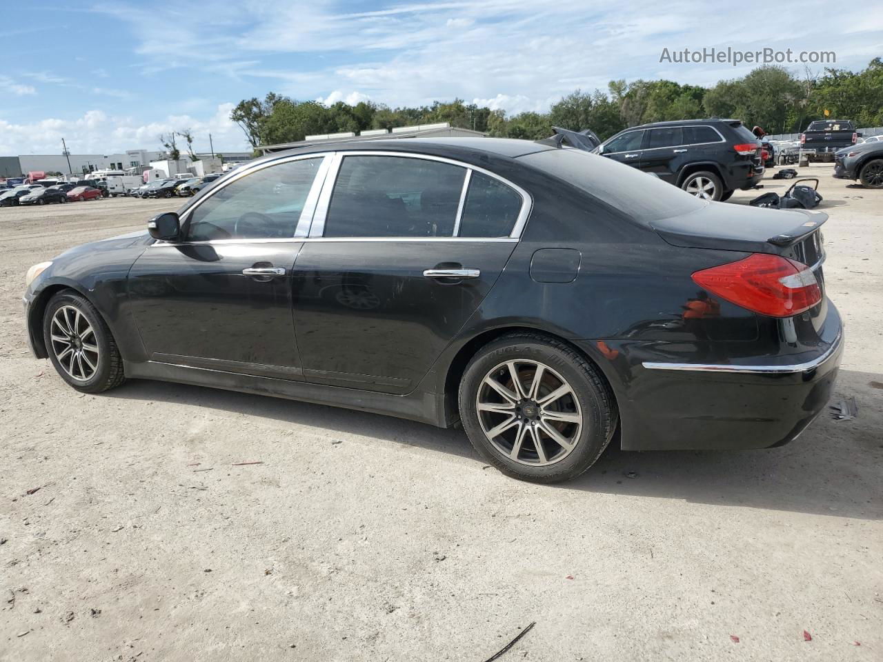 2013 Hyundai Genesis 3.8l Black vin: KMHGC4DDXDU247403