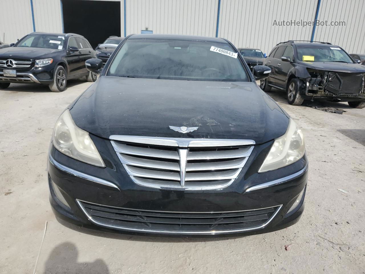 2013 Hyundai Genesis 3.8l Black vin: KMHGC4DDXDU247403