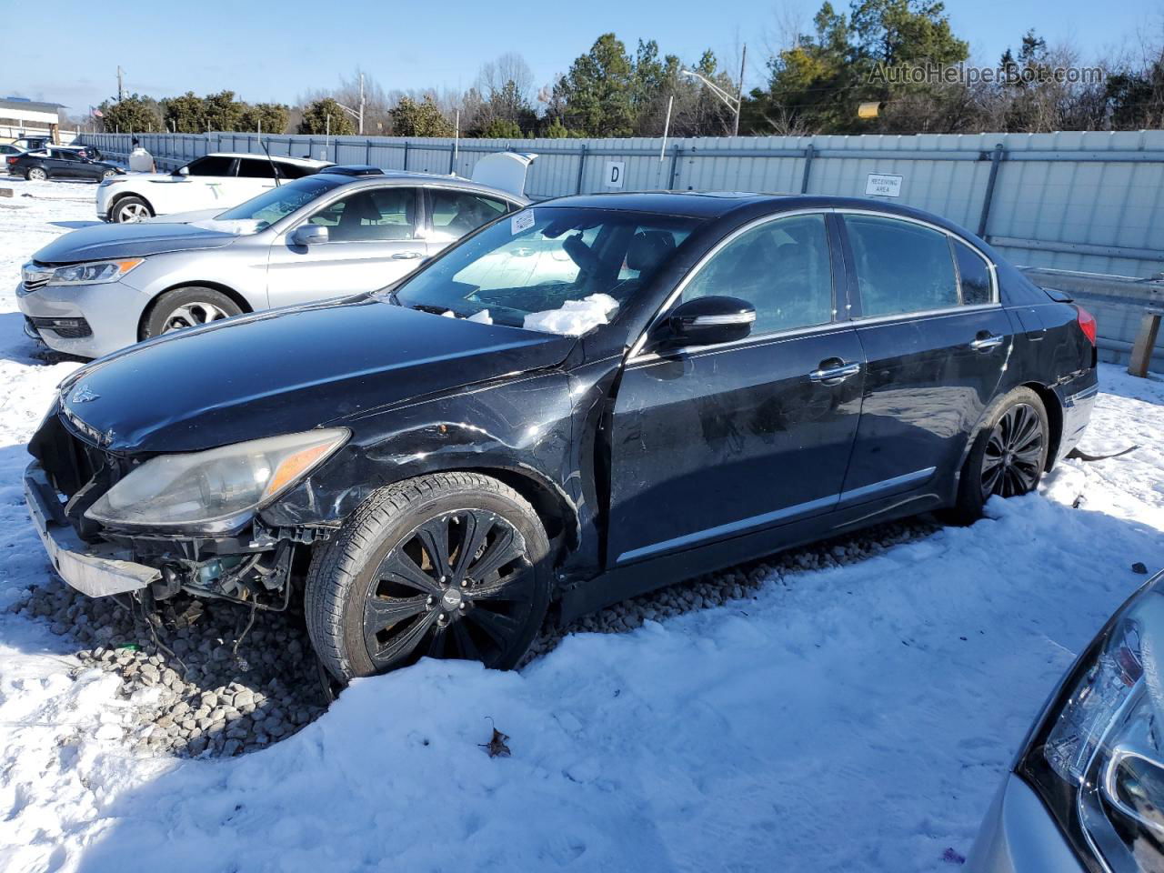 2013 Hyundai Genesis 5.0l Black vin: KMHGC4DH0DU242911