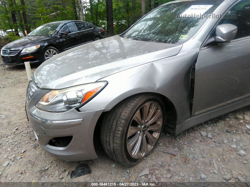 2013 Hyundai Genesis 5.0l R-spec Silver vin: KMHGC4DH2DU218948