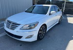 2013 Hyundai Genesis 5.0l White vin: KMHGC4DH3DU237525