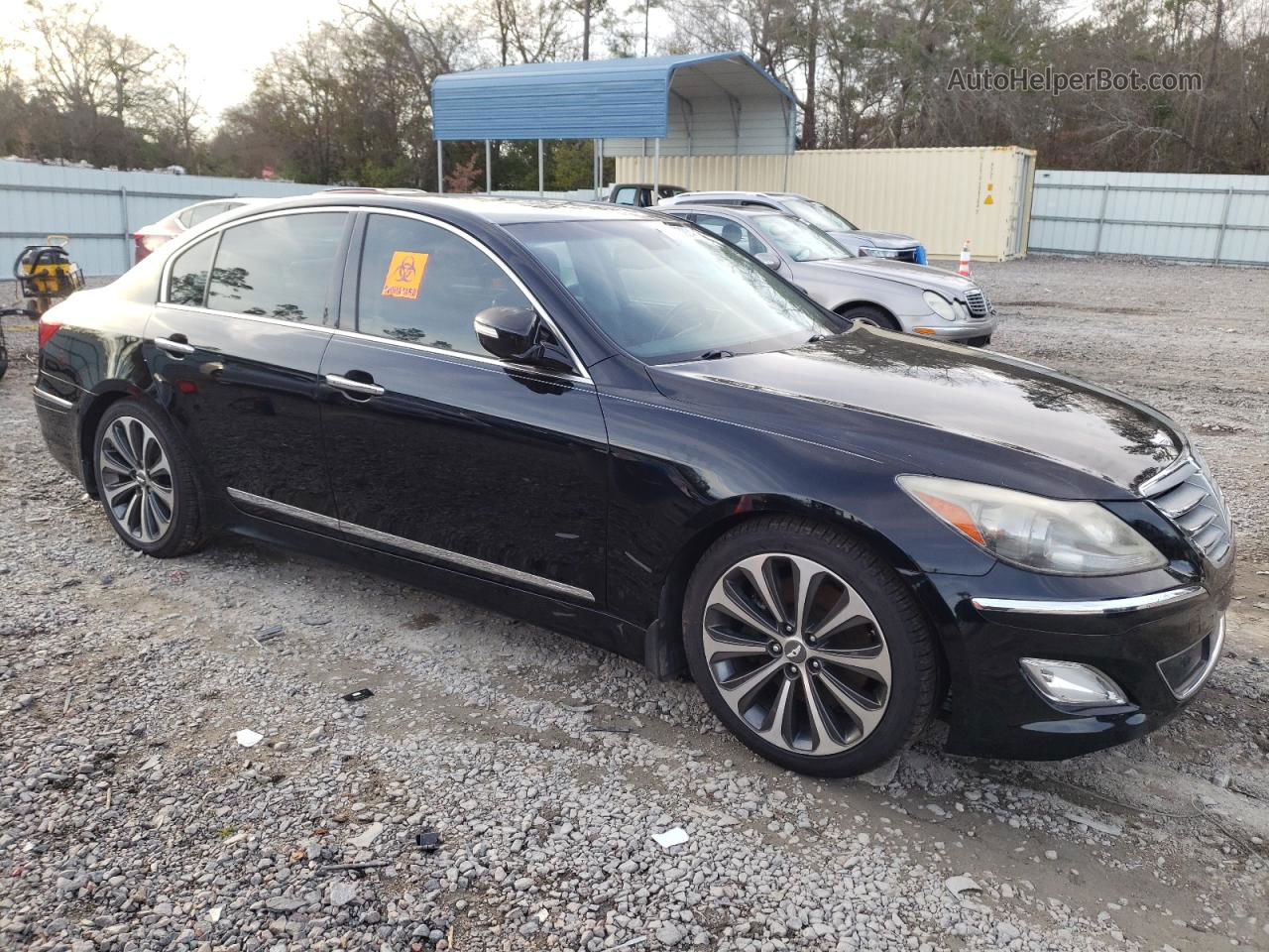 2013 Hyundai Genesis 5.0l Black vin: KMHGC4DH8DU218792