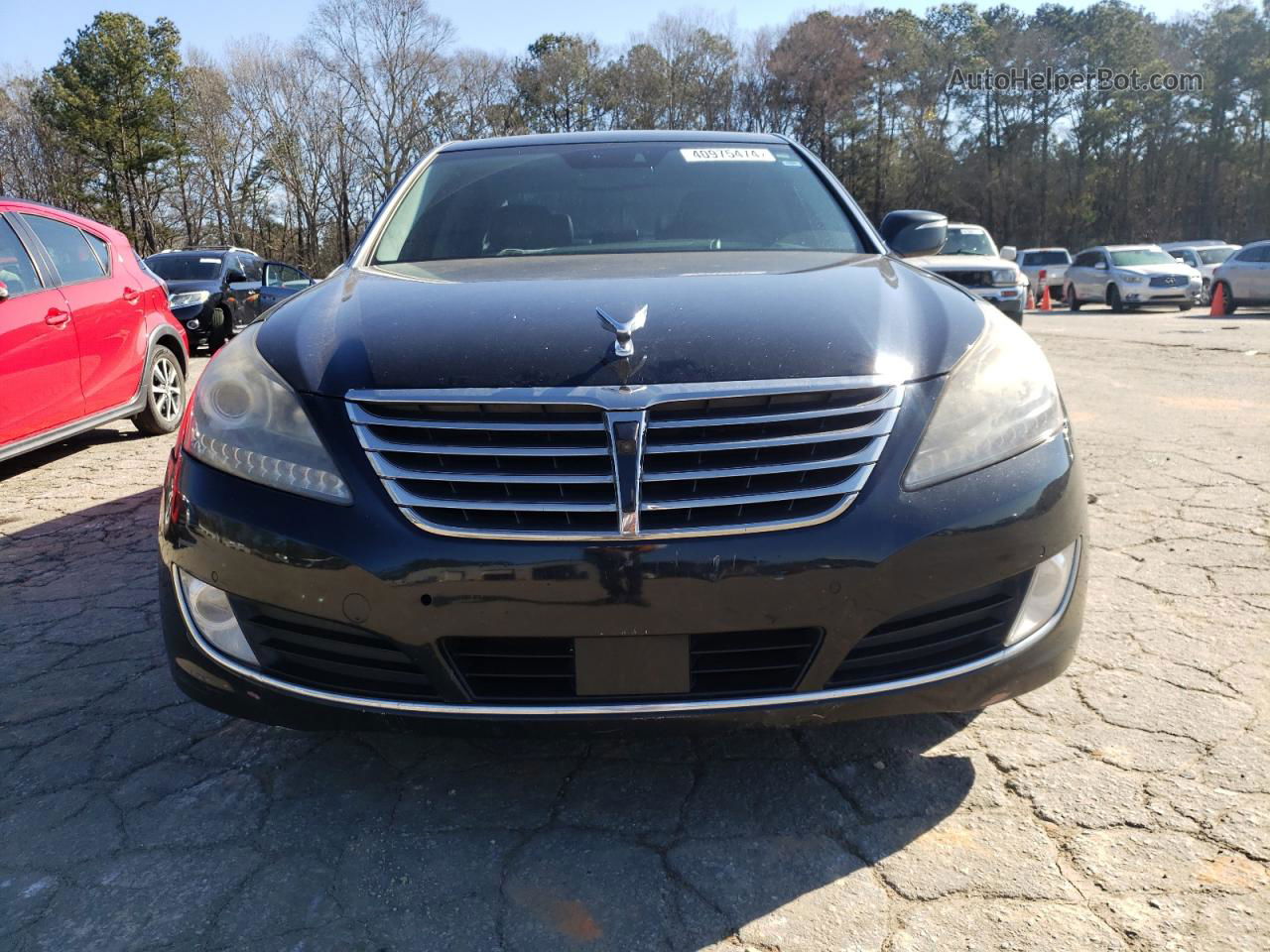 2014 Hyundai Equus Signature Black vin: KMHGH4JH0EU073948