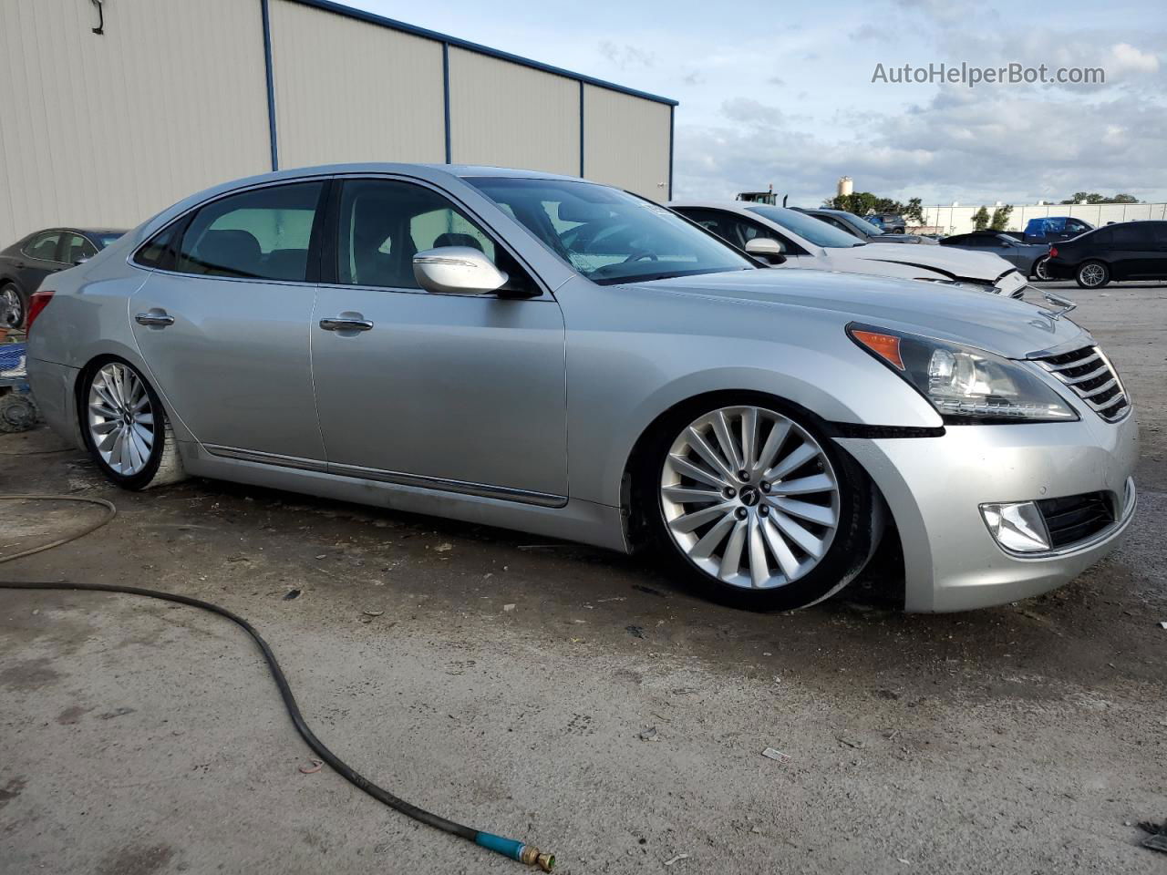 2014 Hyundai Equus Signature Серебряный vin: KMHGH4JH0EU075215