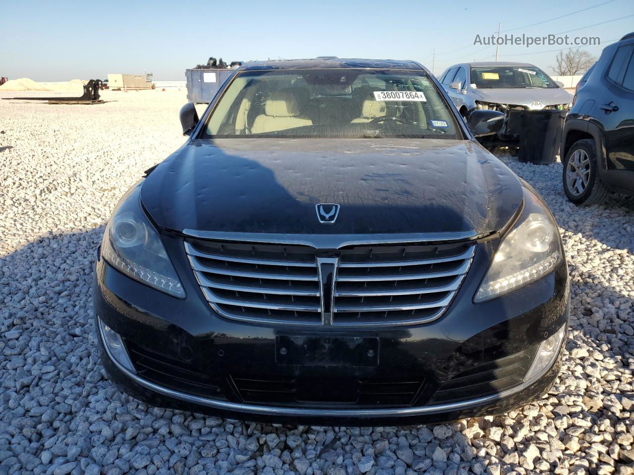 2014 Hyundai Equus Signature Черный vin: KMHGH4JH0EU079264