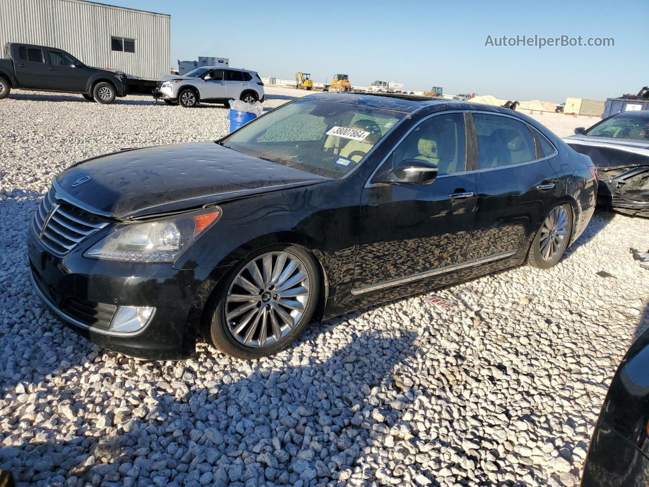 2014 Hyundai Equus Signature Черный vin: KMHGH4JH0EU079264