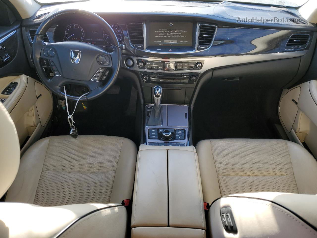 2014 Hyundai Equus Signature Черный vin: KMHGH4JH0EU079264