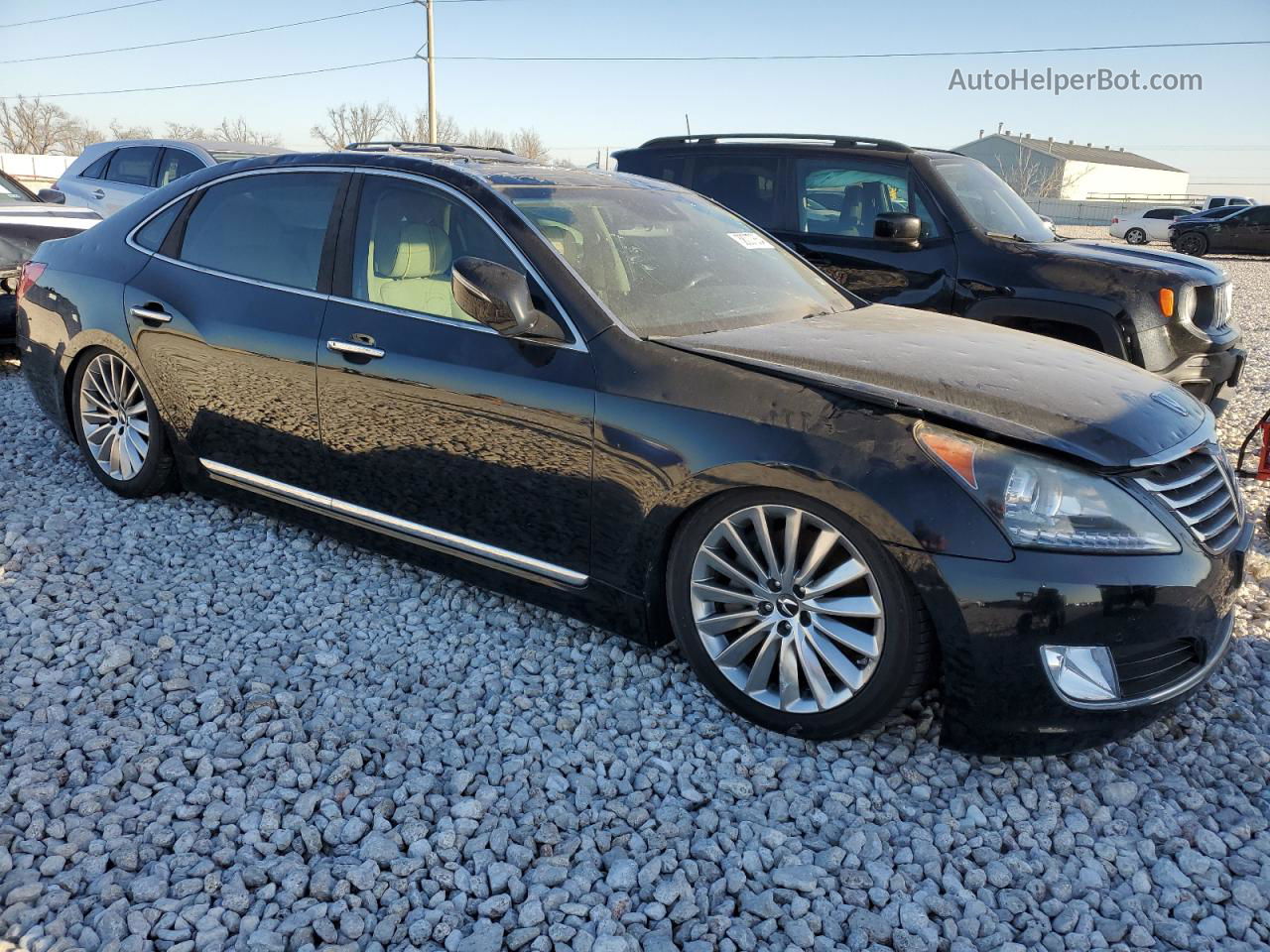 2014 Hyundai Equus Signature Black vin: KMHGH4JH0EU079264