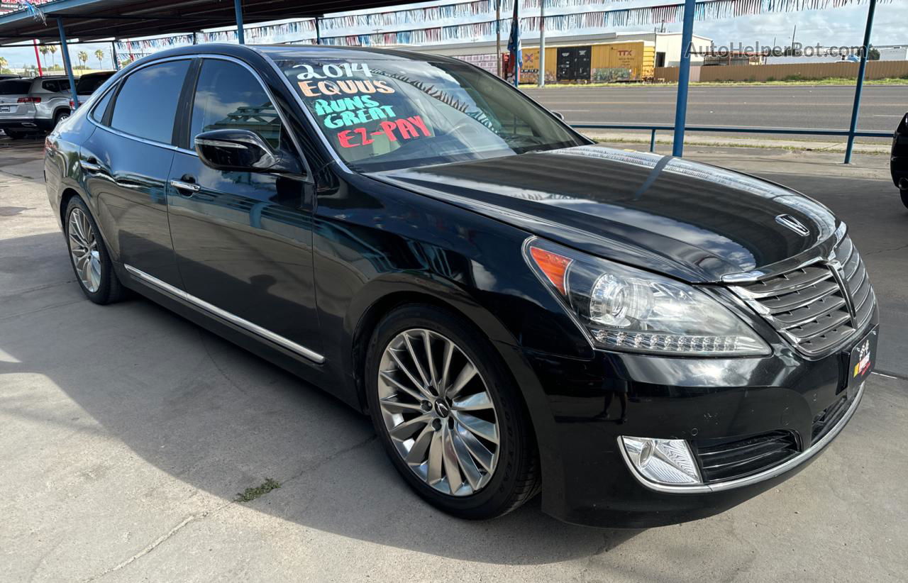 2014 Hyundai Equus Signature Черный vin: KMHGH4JH0EU079264