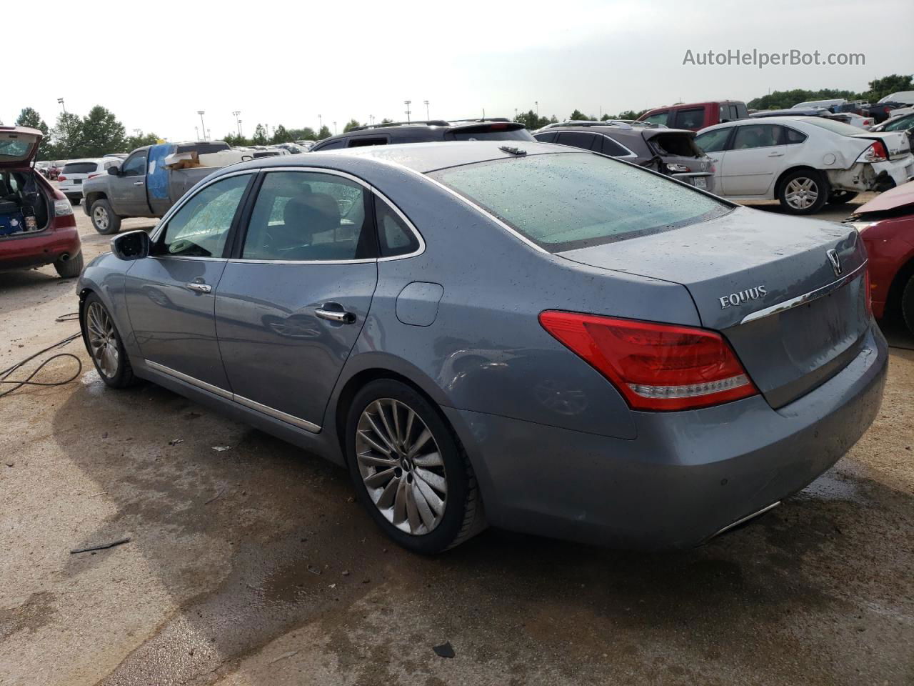 2014 Hyundai Equus Signature Silver vin: KMHGH4JH0EU087302